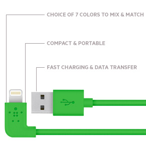 MIXIT↑™ 90° Lightning™ to USB Cable