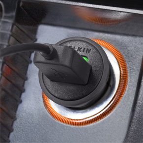 Car Charger with 30-Pin to USB Cable for iPhone